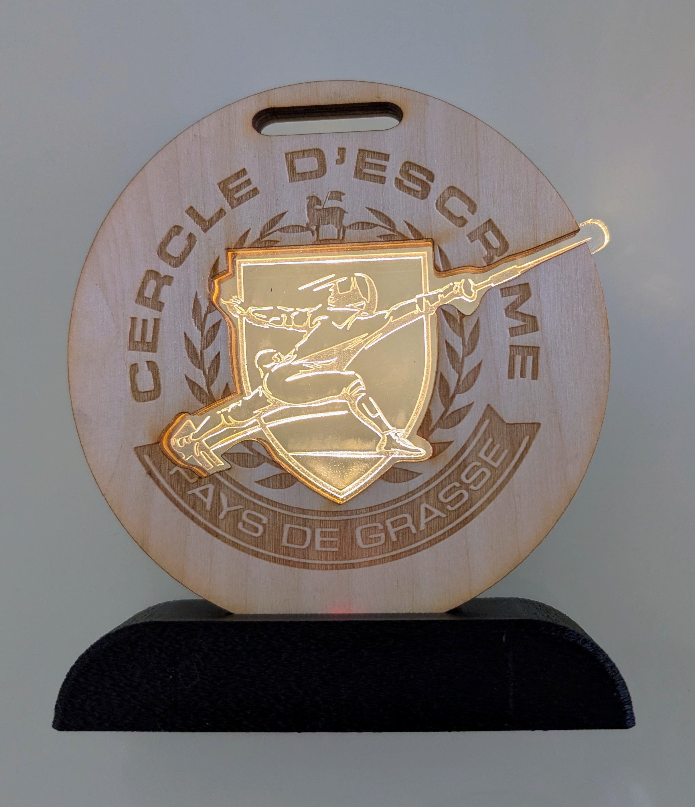Médaille lumineuse